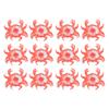 12PCS Drink Holders Inflatable Floating Crab Drink Coasters Fun Bath Toys for Summer Pool