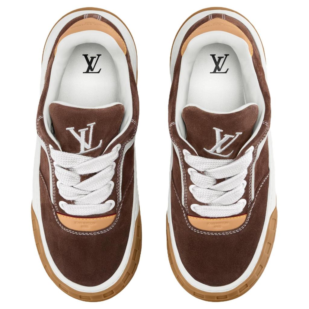 LOUIS VUITTON Tilted Low top Skateboard Shoes Men's Chestnut 1AJ766