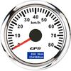 30km/h 60km/h 120km/h 200km/h Speed Gauge with GPS Antenna 52mm Gps Speedometer 7 color Backlight for 12V Car Boat