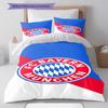 FCB logo  Pattern Bedding Quilt Set Quilt Cover Pillowcase Home Decoration Birthday Gift (1 * duvet cover + 2 * pillowcase, without core)