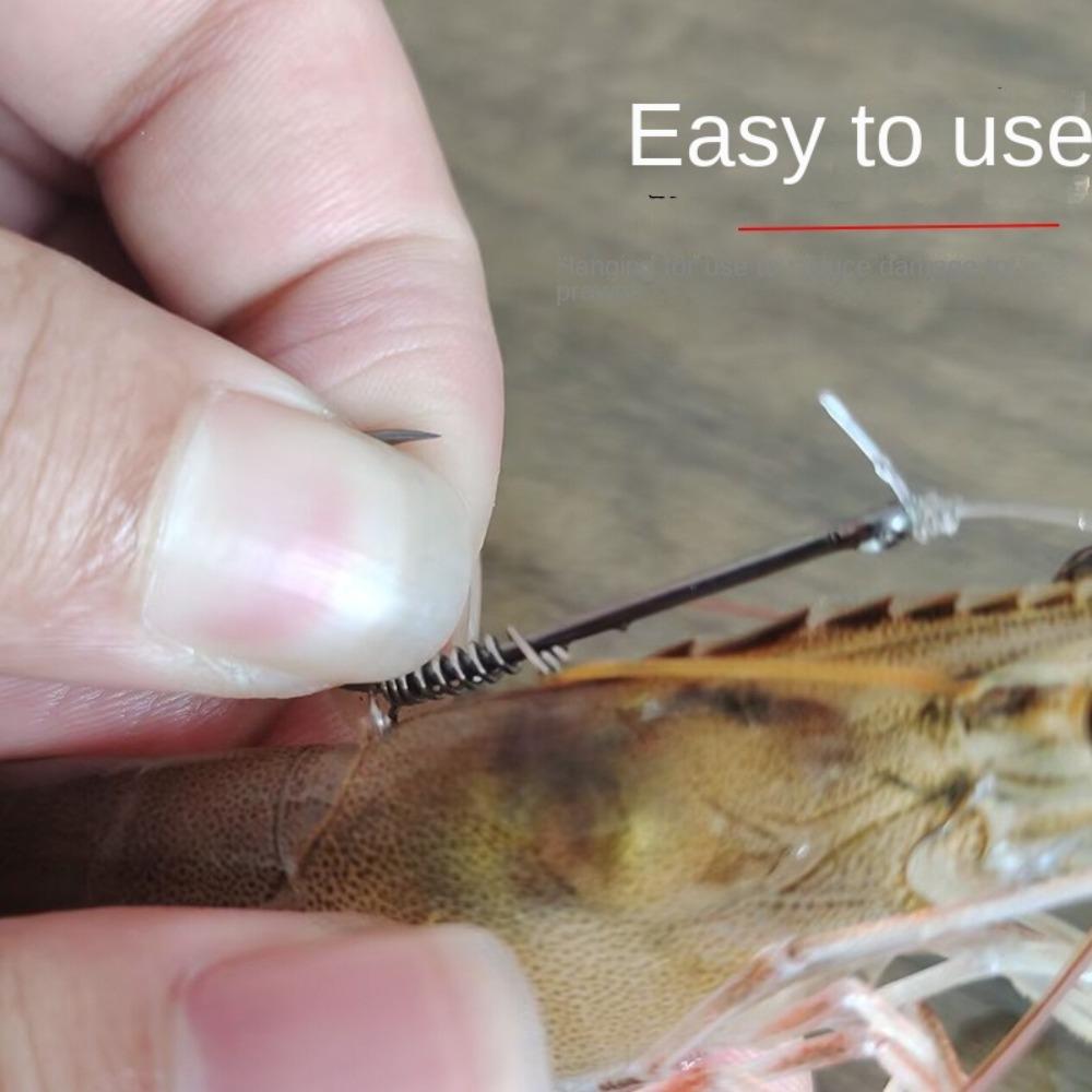 10 шт. Крючки из высокоуглеродистой стали для живой креветки, крючок для ловли червяка без зацепов Wacky, морская рыбалка
