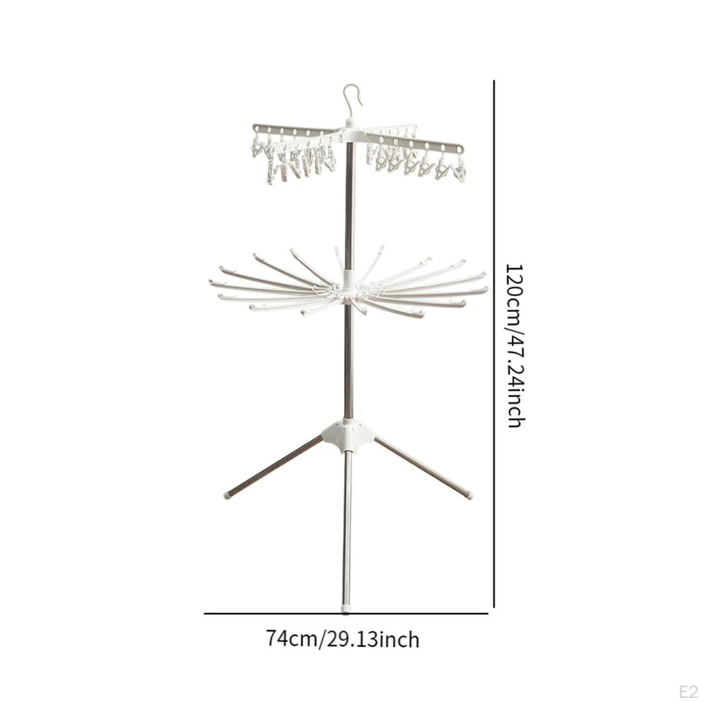 Clothes Drying Rack Two Layer Diaper for Indoor Garden