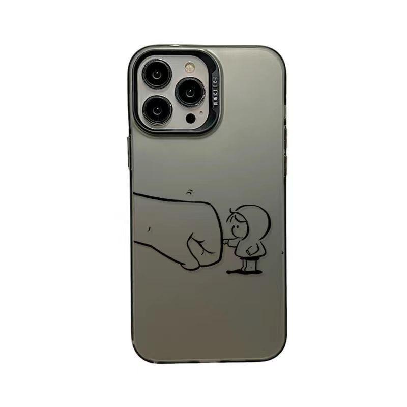 Big fist touches small fist, suitable for iPhone15 Apple 14Pro new 13pro12 anti-drop 11 simple x/xr