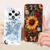 Чехол для OPPO Reno 12F 5G Прозрачный Милый Кот OPPO Reno12 F Reno12F Reno 12 F 5G CPH2637 Ударопрочный Мягкий Чехол для Телефона Полная Защита