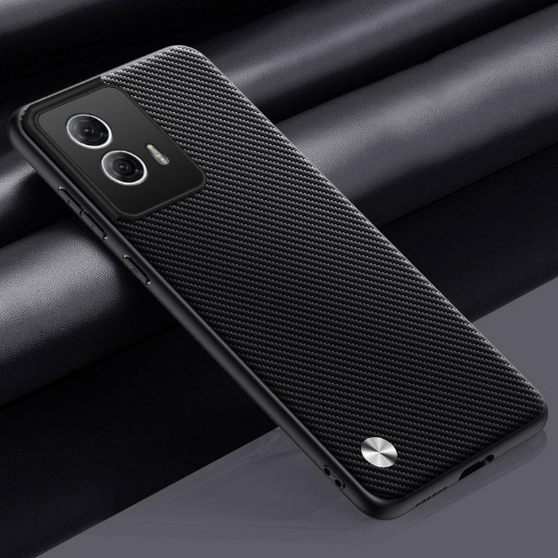Luxury Leather Shockproof Case for Moto Edge 50 G85 G34 G24 G04 G14 G54 G84 Pro 40 Neo 30 Ultra Protective Cover High-end Textured Full Protection
