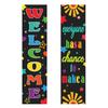 Welcome Back To School Banner Decoration First Day of School Backdrop Door Sign for School Classroom Decorations