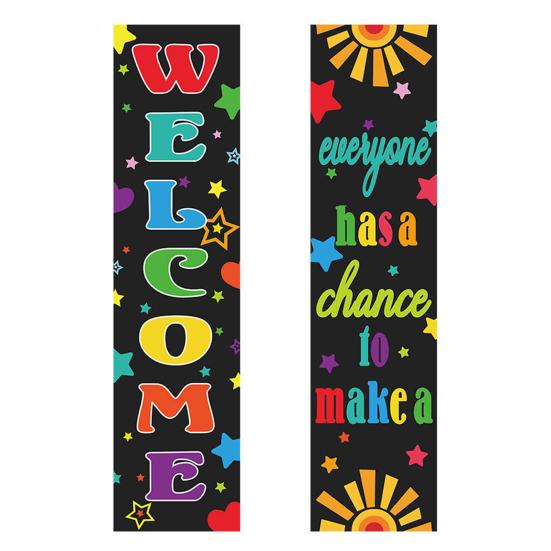 Приветствуем вас снова в школе. Украшение баннера «Первый день в школе». Фон для двери. Украшение школьного класса.