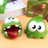 1 Pcs Kawaii Cut Rope Big Eyed Frog Doll Plaything Plush Animal Pinch  Vocalization Pvc Green Bean Frog Children'S Toys Christmas Present
