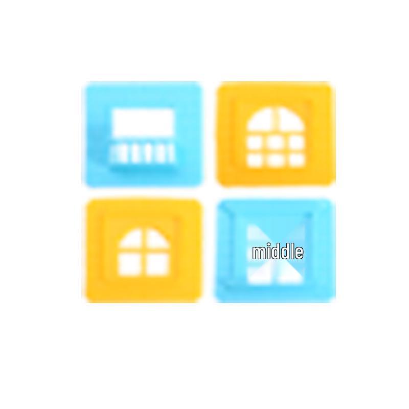 Translucent Magnetic Stained Glass Tile Refill: Children's Puzzle Building Blocks