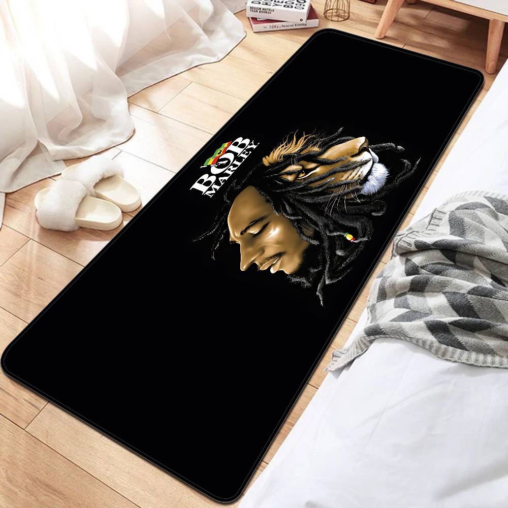 B-Bob Marley Room Mats Retro Multiple Choice Living Room Kitchen Rug Non-Slip Welcome Rug