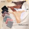 Cotton Panties for Women Thong Underwear Solid Color Intimates Lingerie