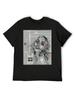 Lily Rose Depp With Rose - Portrait On Newspaper (High Res) T-Shirt Funny Costumes Man T-Shirt Anime Stuff Mens Workout Shirts