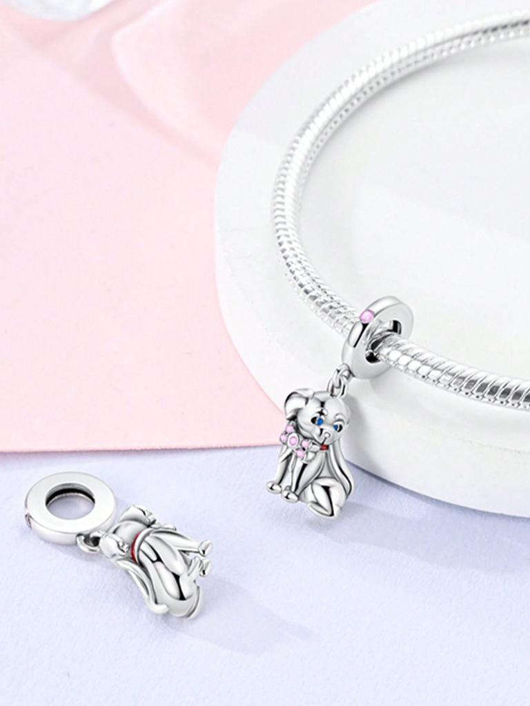 Шармы Плата Животные Щенки Тигры Зебры Бусины Шарм Медь Покрытая Подходит Шармы Оригинальный Браслет Для Изготовления Украшений Diy Шарм