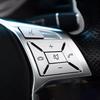 Silver Steering Wheel Switch Button Cover Trim For Mercedes W204 W212 C200 E260