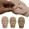 Convenient Head Form Model with Removable Eyelids Soft Rubber Train
