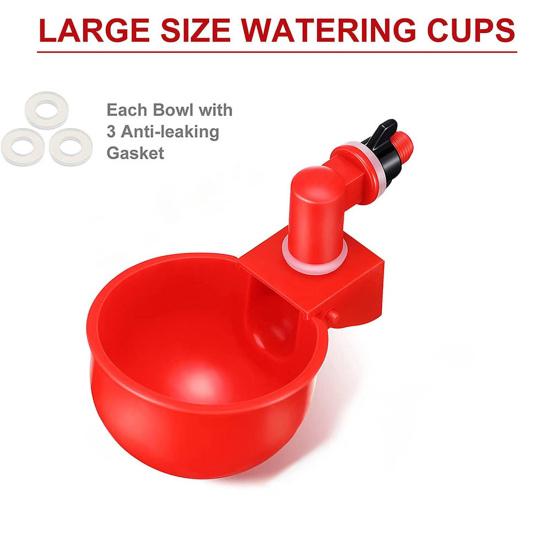 Chicken Waterer Unique Automatic Reusable Chicken Food Bowl Universal Rounded Edge Chicken Waterer Chicken Food Bowl for Gifts
