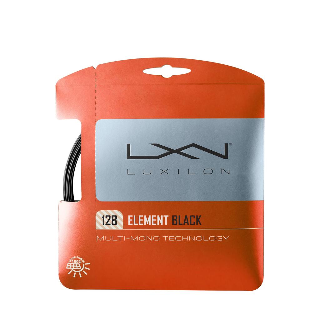 LUXILON Tennis ELEMENT BLACK Single WRZ990410 String, 128, String, Black,