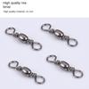 100pcs Solid Ring Fishing Snap Connector Stainless Steel Fishing Connector New Heavy Duty Ball  New