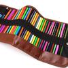 School Office Supplies 20 Hole Roll Up Pouch Pen Bag Pen Case Pen Curtain Stationery Organizer