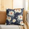 Retro Fresh Floral Pattern Cushion Cover Silky Short Plush Invisible Zipper Dustproof Sofa Pillow Case For Home Decor