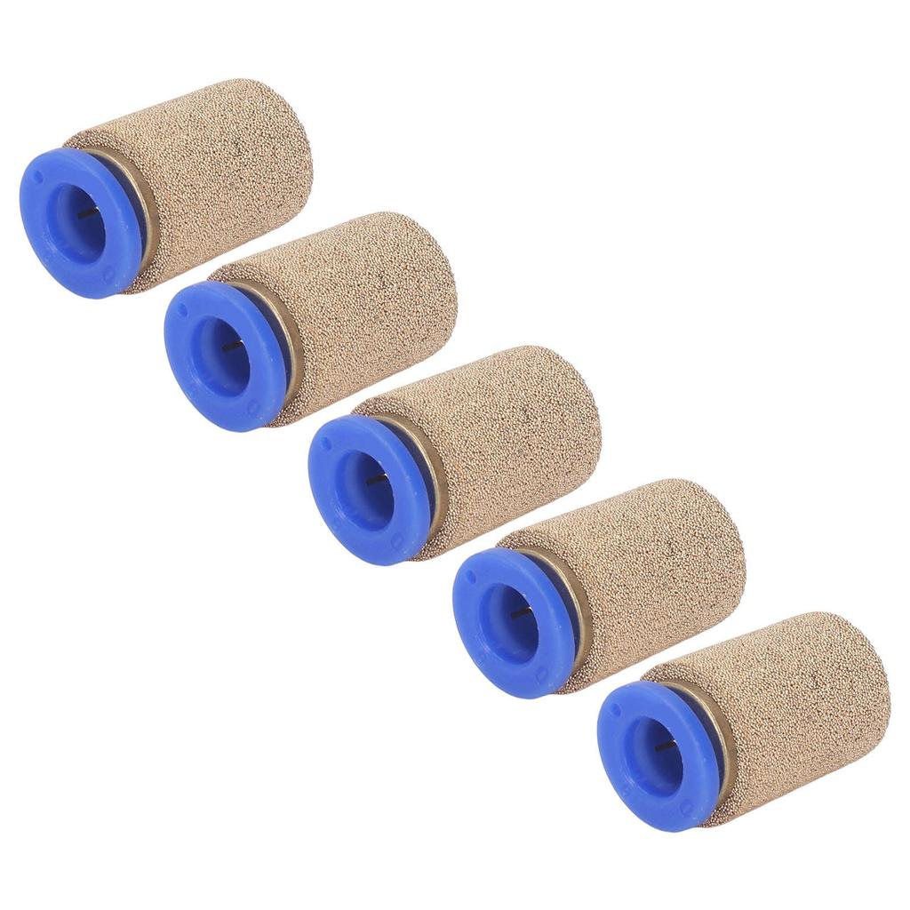 5Pcs Pneumatic Exhaust Muffler Pipe Connection Noise Filter Brass Silencer PSF?8 for Cylinder