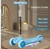 Foldable Children's Scooter with Music & Lights for Ages 3-12