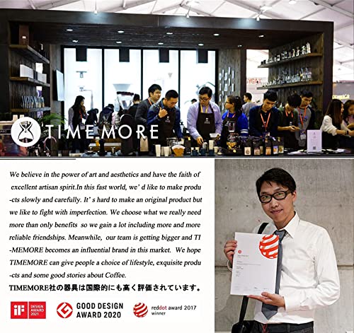 Ручная кофемолка TIMEMORE NANO3 из нержавеющей стали, полностью металлическая кофемолка, ручная, мини-типа, регулируемая шероховатость, складная, легко чистить