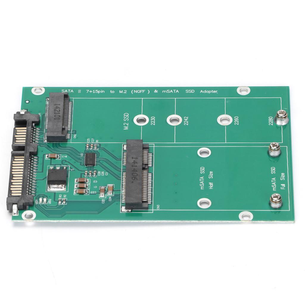 Адаптер M.2 NGFF на SATA Стабильный Удобный Прочный Прочный Конвертер MSATA SSD на SATA