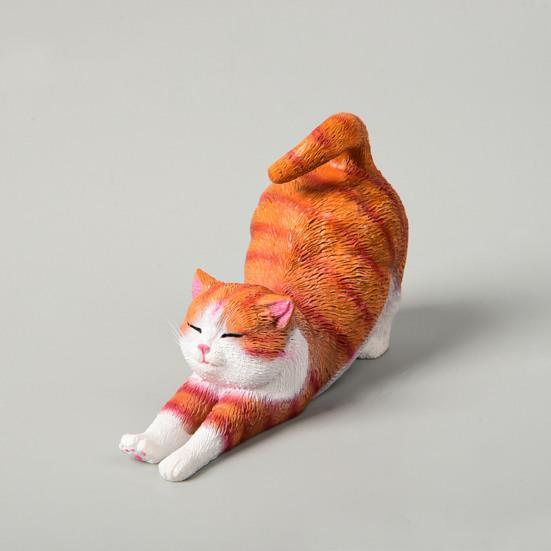 Мини-фигурки кошек Милые статуэтки кошек из смолы Маленькие скульптуры котят для помещений