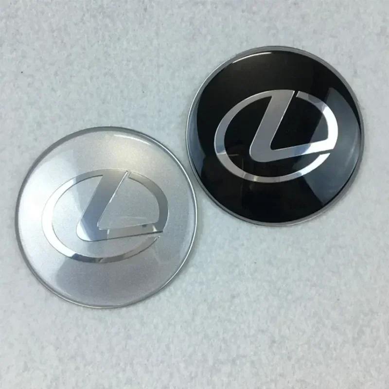 GEFF2 For Lexus 4pcs 56mm Car Emblem Wheel Hub Center Cap Stickers IS350 ES350 IS250 IS460 IS220h IS300 LX570 UX250h