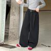 Autumn 2026 Wide-Leg Woolen Pants for Girls: Casual Loose Banana Pants for Middle and Older Children