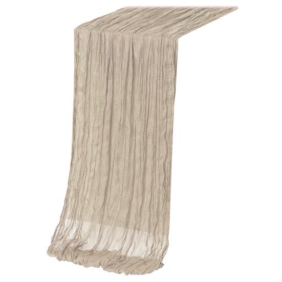 Дорожка для стола на День благодарения, марлевая, в стиле бохо, плиссированная, однотонная, устойчивая к пятнам, многоразовая, для защиты стола, украшение, дорожка для банкета, выпускного вечера