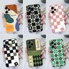 Для Xiaomi Poco X5 Pro X4 F5 M5 M4 M3 M2 Pro чехол для телефона Защитный жидкий силикон Мягкий квадратный чехол из ТПУ с рисунком в клетку для Xiaomi Poco Coque Bumper