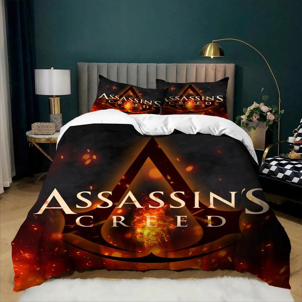 A-Assassin's C-Creed Модный Комплект Пододеяльника Постельное Белье Односпальный Двуспальный King Size Игровой Кровать Декор Спальни для Мальчиков Подростков Подарок