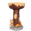 Cat Bird Bath Statue Durable Resin Bird Bath Bowl Exquisite Decorative Bird Feeding Statue for Courtyard Balcony