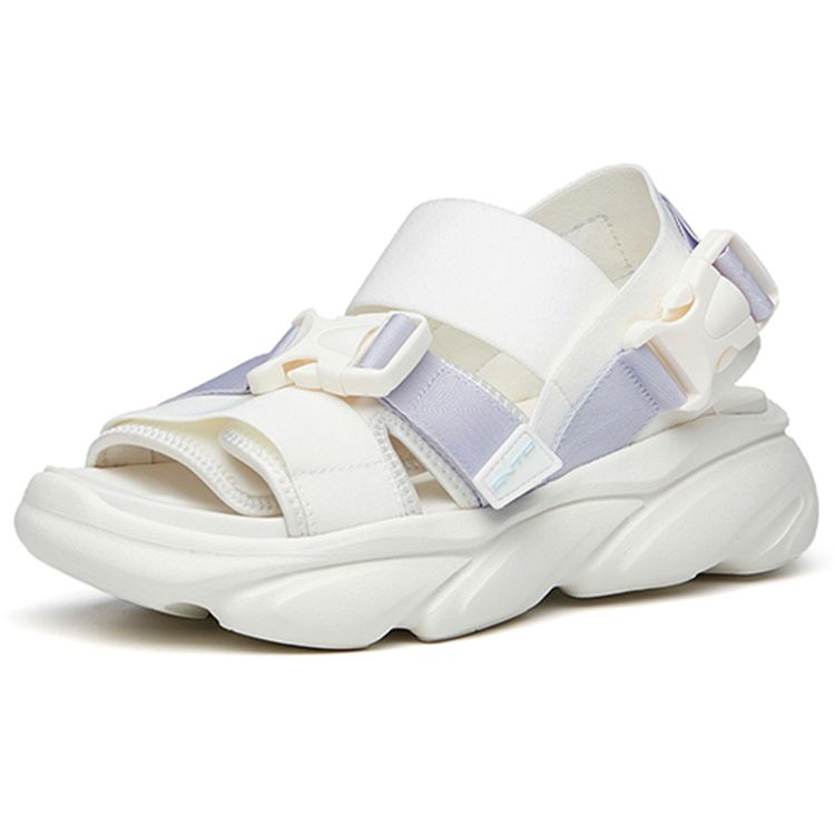 Anta Легкие дышащие пляжные сандалии женские сандалии белые фиолетовые 922226966-2