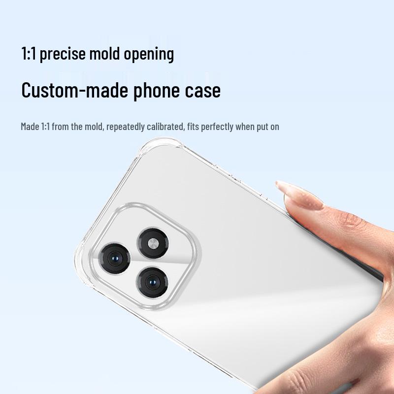 Совместимый прозрачный чехол из ТПУ с подушками безопасности для Huawei Enjoy 80/80pro/80s - Дизайн с защитой четырех углов от падений