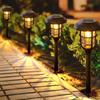 2Pcs Solar Outdoor Lights Color Changing Solar Garden Lights Waterproof Auto on/Off Solar Landscape Lamp for Yard Patio Pathway