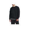 Under Armour Однотонный хлопковый трикотажный тренировочный свитшот с круглым вырезом, мужской свитшот, черный 1379685-001
