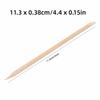 200pcs Double Heads Cuticle Pusher Wooden Stick Wooden Nail Stick Orange Wood Stick  Pedicure