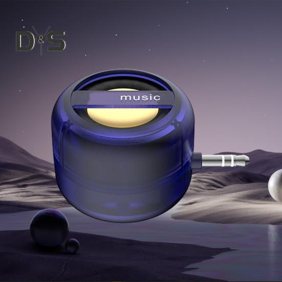 Мини-портативный динамик 3,5 мм AUX аудиоинтерфейс перезаряжаемый Plug-Play универсальный линейный динамик для смартфона с четким басом