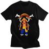 ONE PIECE ONE PIECE Luffy Cotton Short-sleeved Men's Summer Loose Large-size Men's and Women's T-shirt