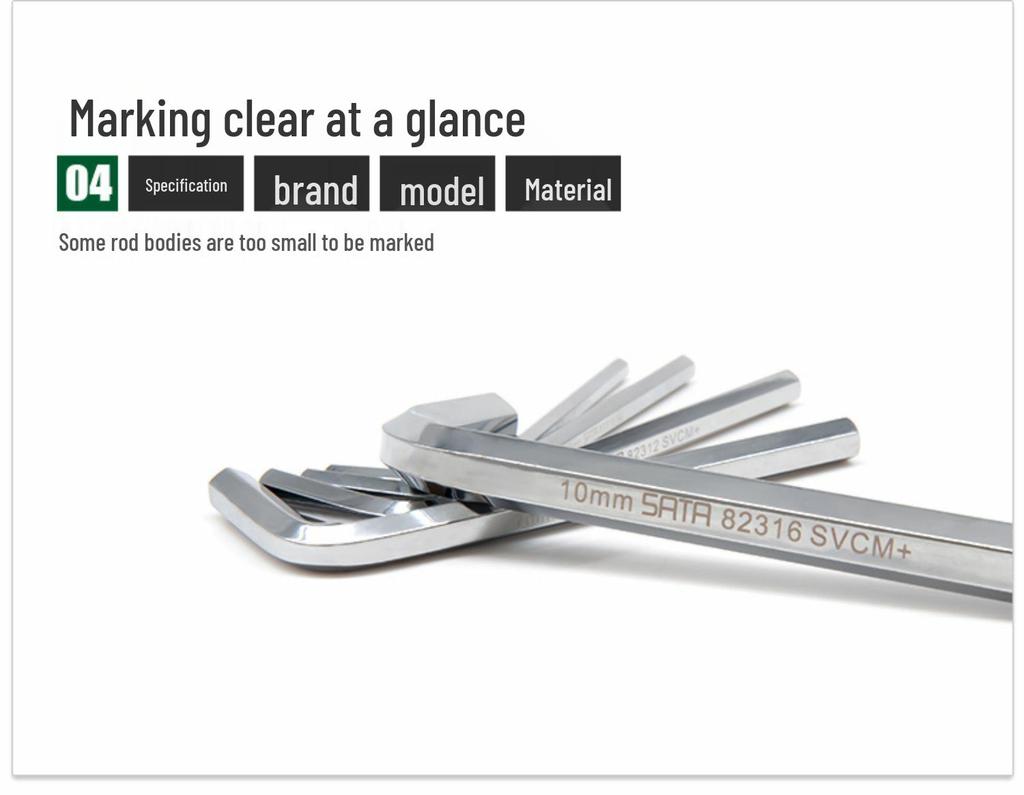 Набор шестигранных ключей - Мини, Удлиненные, Шарообразная и Плоская головка, Доступны в 7, 8, 9, 10, 14 штук (Модель 09105)