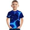 Summer Short Sleeve Crack Child Boy 3d Print Tshirt Children's Clothing Girl Tee Shirt From 3 To 12 Years Old Teenager T-Shirt