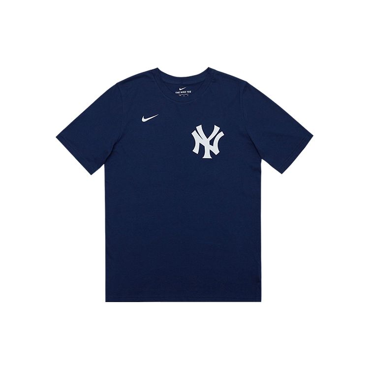 Nike Футболка MLB Collaboration New York Yankees Judge 99 Letter Number Print Short Sleeve American Vintage Kids tops Deep-Blue 3Z3B7SAG2-NYYAJ