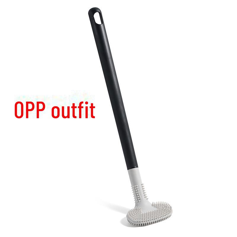 Двусторонняя щетка для унитаза с длинной ручкой и мягкой щетиной для эффективной уборки
