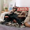 Scarface Classic Movie Print Flannel Blanket Soft Warm Throw For Sofa Bedroom Game Room Living Room Home Bedding Decor Gift
