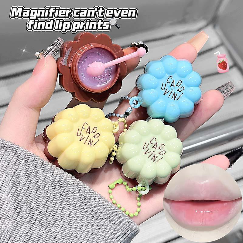 CAPPVINI Гидрогелевая маска-патч для губ Макарон: Увлажняет, Разглаживает Морщинки на Губах и Отшелушивает для Идеального Макияжа на Студенческую Вечеринку.