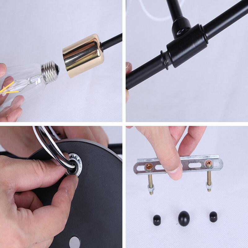 Canmeijia Modern European Nordic Chandelier Home Decor Ceiling Light Dining Pendant Hanging Lamps for Living Bedroom