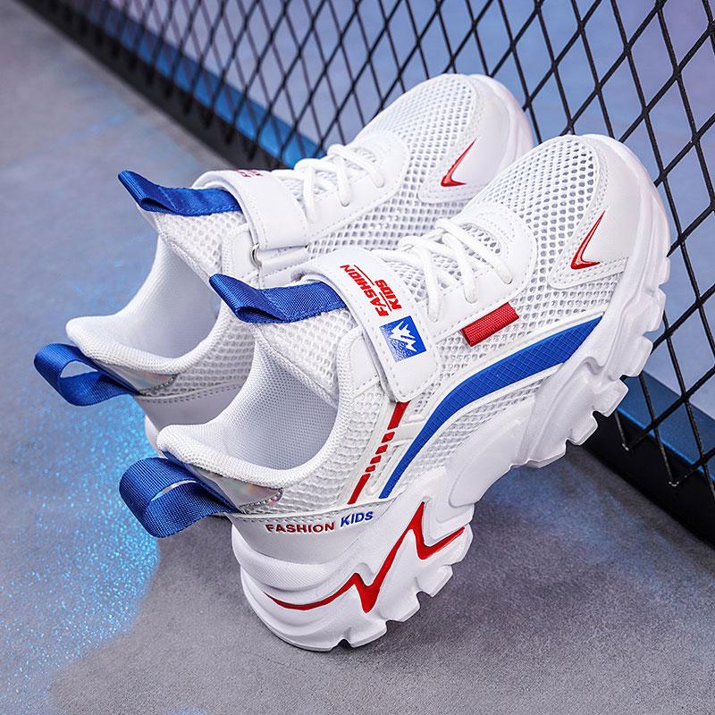 Vanmie повседневные кроссовки для детей летние сетчатые кроссовки обувь для ходьбы кроссовки для мальчиков и девочек дети белые туфли